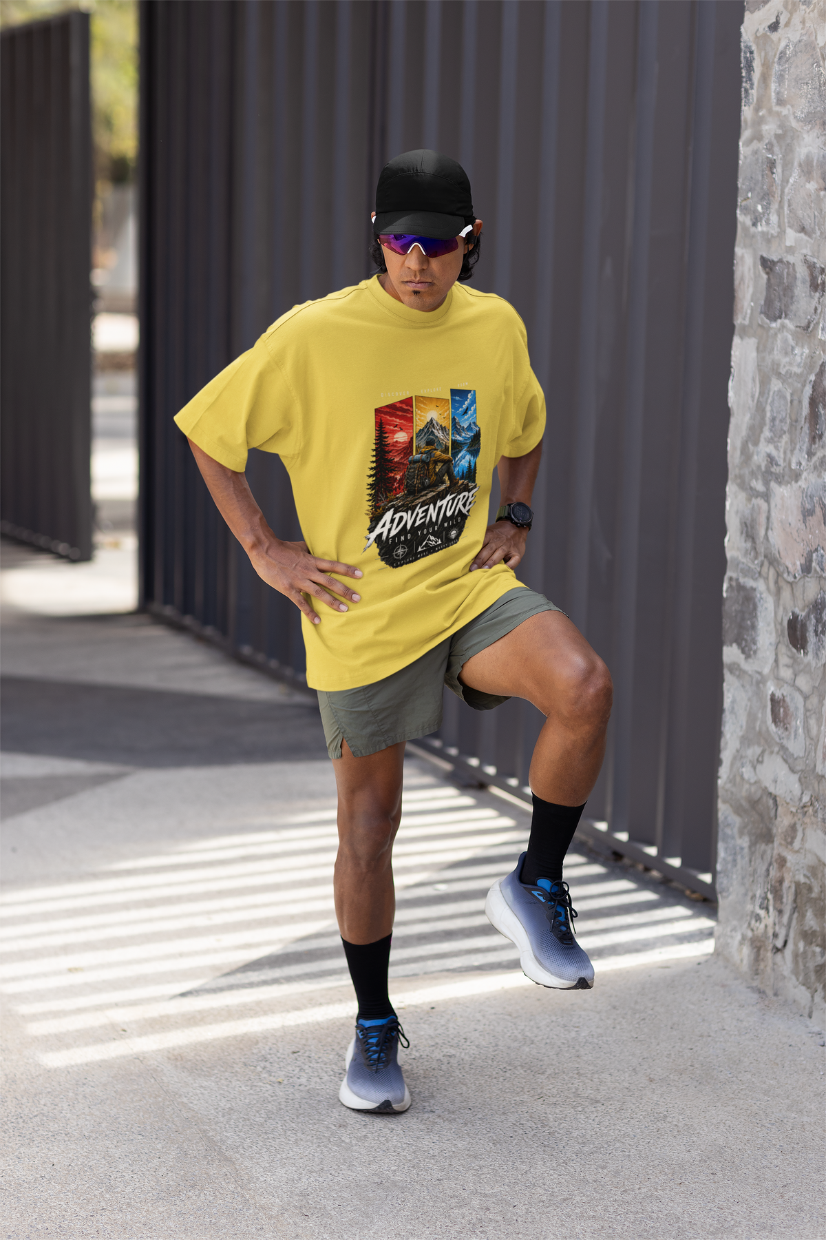 Adventure Find Your Wild Unisex Tie-Dye Oversized T-Shirt 🏔️🌄