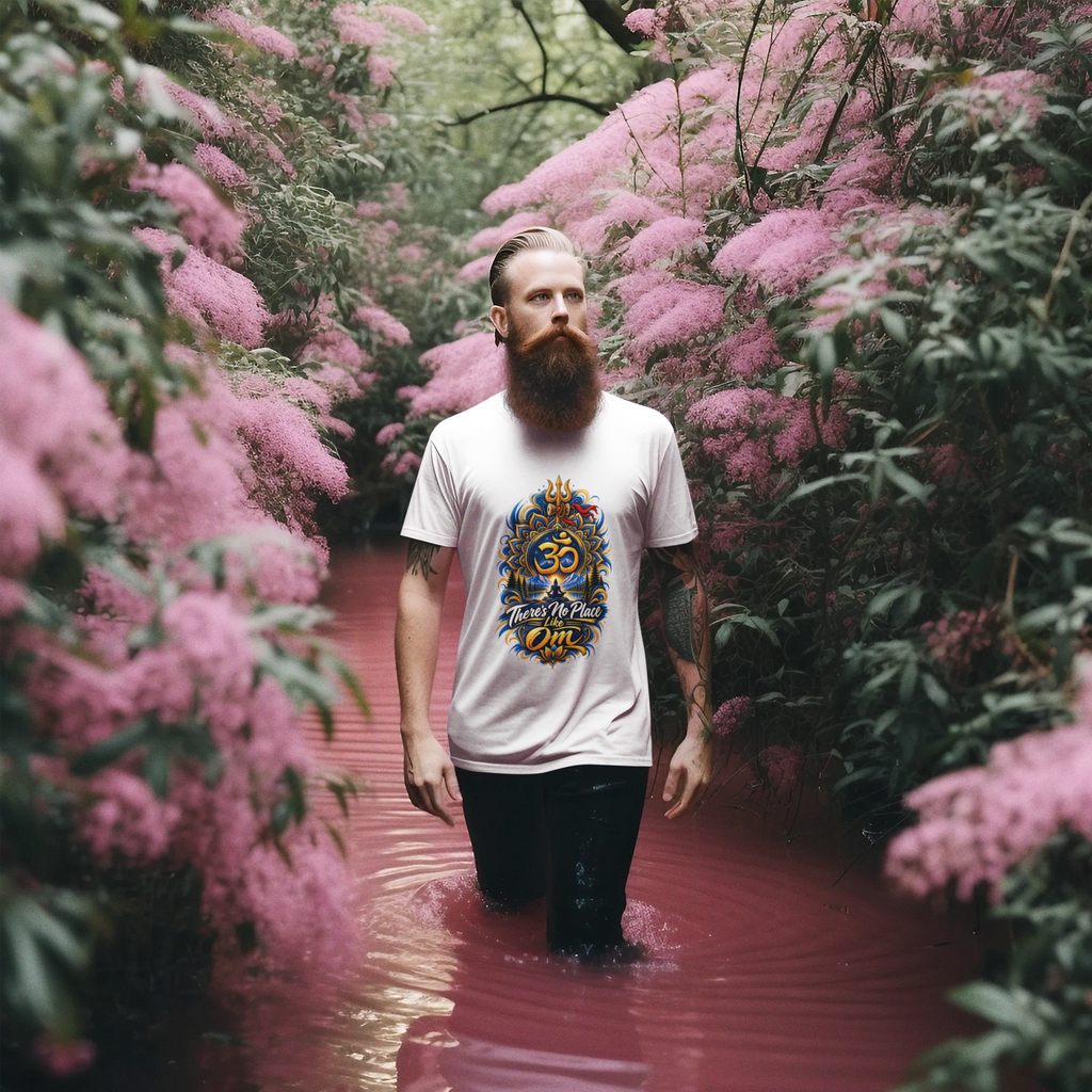 There’s No Place Like Om Spiritual Graphic Unisex Standard Crew T-Shirt