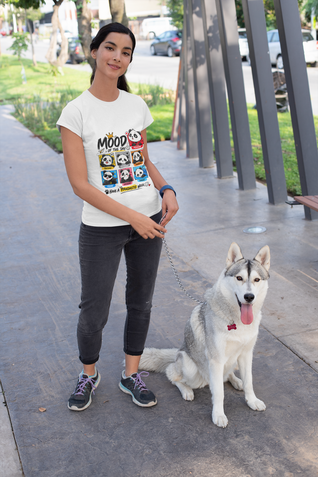 🐼 Panda Mood of the Day Graphic Unisex DryFit T-Shirt